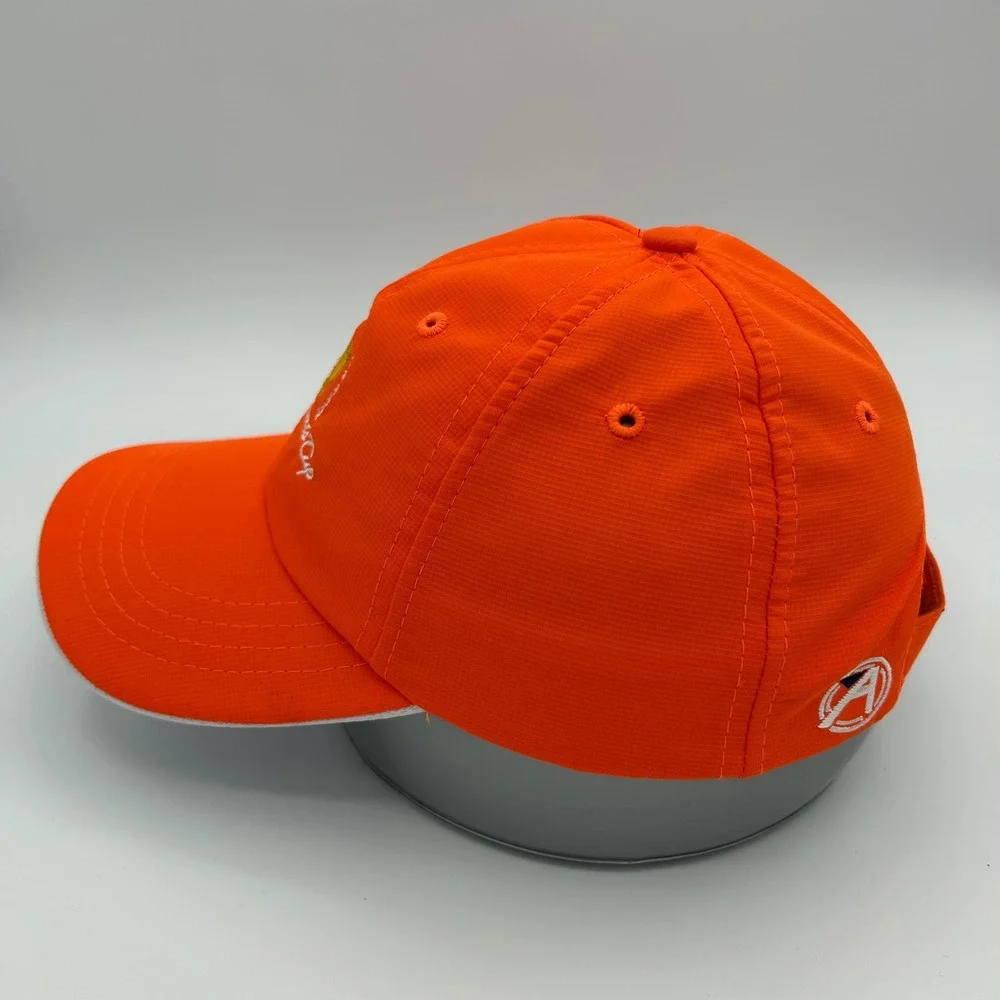 Ahead Hat Presidents Cup Youth OSFA Orange Ripstop Golf‎ Sporty